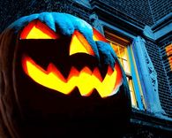 Evil glowing pumpkin