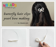 Butterfly Hair Clips-Pearl Bow Making