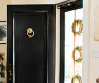 Hang three wreaths
