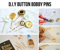 DIY Button Bobby Pins