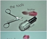 DIY Feathered Nails