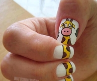 Giraffe Nails