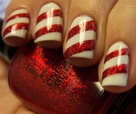 Candy cane nails