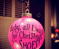 Baby all i want for christmas is shoes