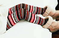 Ugg boots and christmas leggings