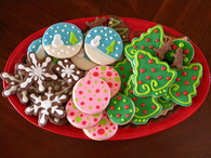 Pretty little christmas cookies