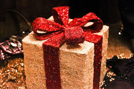 Glittery christmas gift