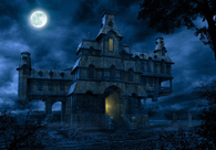 Scary Blue Haunted House