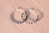 Wire Wrapped Hoop Earrings