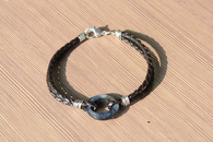 Black Leather Bracelets for Men