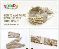 How to Make Fabric Bracelets With Chain Tassels
