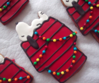 Snoopy sleeping christmas cookies