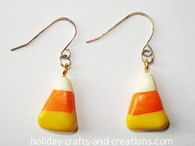 Candy Corn Earrings