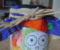 Halloween baby food jars