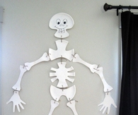 Paper plate skeleton