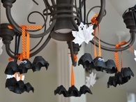 Egg carton bats and leaf ghosts