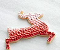 Piped reindeer cookies