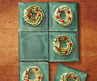 Lime meringue wreaths