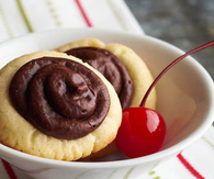 Cherry chocolate cookies