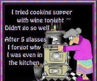 supper with wine
