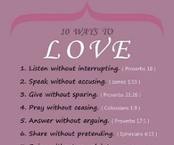 10 ways to love