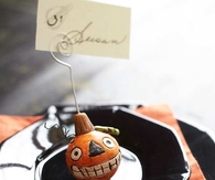 Pumpkin place card