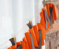 Pumpkin fun garland