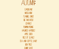 Autumn list