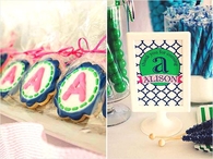 Preppy pink and green