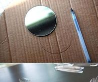 DIY Mirror From Plastic Spoons