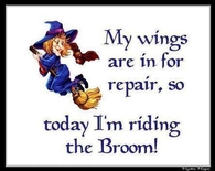 riding my broom