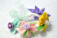 Homemade Felt Flower Bracelet 