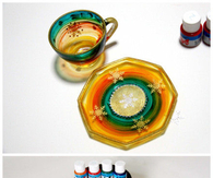 DIY Snowflake Christmas Mug