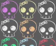 Cute Halloween Skulls