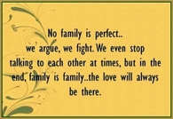 no family is perfect