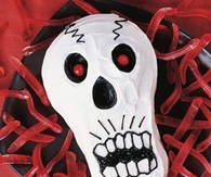 Scary skull cake