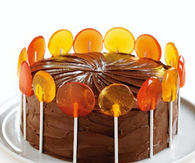 Lollipop halloween cake