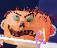 Monster face cake