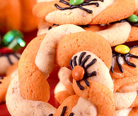 Spider covered cookies