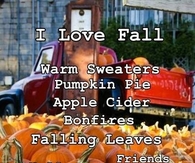 I love fall
