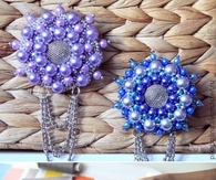 DIY Bead Flower Broach