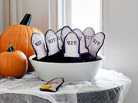 Gravestone lollipops