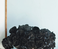 Black paper flower bouquet