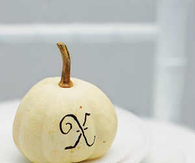 Personalized Pumpkin Place Cards
