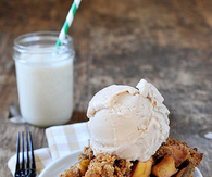 Ice cream and apple pie