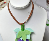 Lovely Felt Grape Necklace