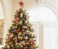 American pride christmas tree