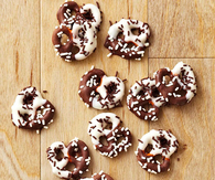 Black and white pretzels