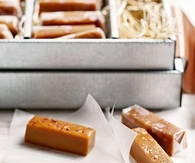 Salt and pink peppercorn caramels
