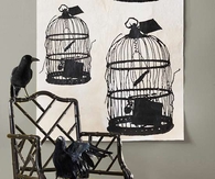 Bleak birdcage decoration